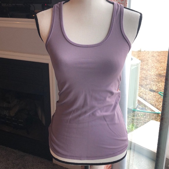 90 degree purple fitted workout tank - Picture 5 of 6